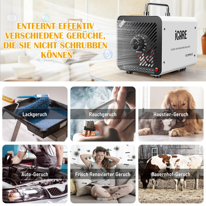 O3 Ozongenerator 30000mg/h Industrieller Luftreiniger – Weiss