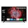 THOMSON 43FF2S34 Full HD LED Smart TV mit Fire TV, 43 Zoll. Schwarzer, rechteckiger Smart TV mit dünnem Rahmen. Ideal für HD-Streaming.