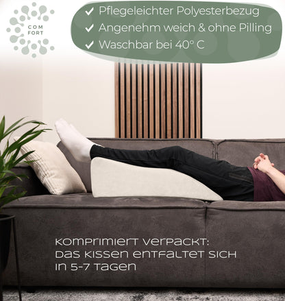 WELL B4 Ergonomisches Venenkissen für Beinhochlagerung MEDIUM