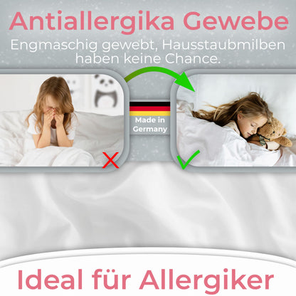 Luxus 100% Daunen Kinderwagendecke Babydecke 80x80cm - Ganzjahr