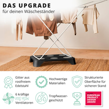 HEYDRY® Wäschetrockner Alternative für Wäscheständer – Schwarz