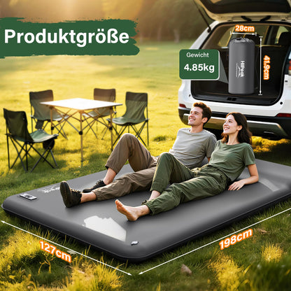 HiiPeak Isomatte HPK-CM09 – Camping-Schlafmatte mit Kissen, R-Wert 9,5