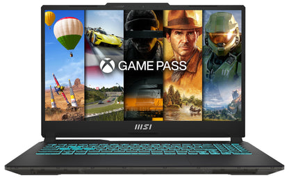 MSI Cyborg 15 Gaming-Laptop - i7-13, RTX 4060, A13VF-862. Dunkler Laptop für leistungsstarkes Gaming und rechenintensive Aufgaben.