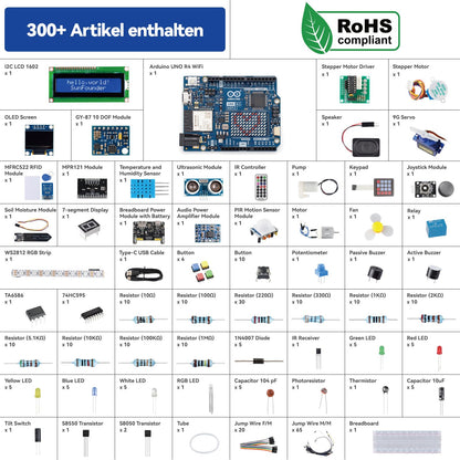 SunFounder Elite Explorer Kit mit Arduino Uno R4 WiFi Board