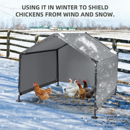 A.FATI Outdoor Hundehütte für grosse Hunde - 120x120x100 cm Grau