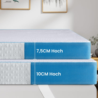 BedStory Harter Gel Kaltschaum Topper H3/H4 - 180x200 cm