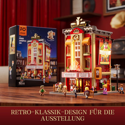 FUNWHOLE Balkon-Theater Beleuchtung Klemmbausteine Modell F9056