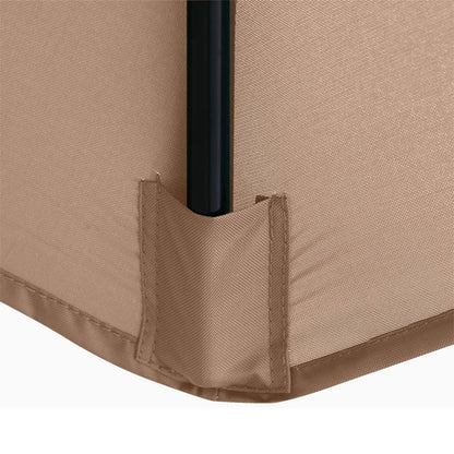 SMLJFO Sonnenschirm Ersatzdach 3 m, 8 Streben, UV-Schutz, Beige