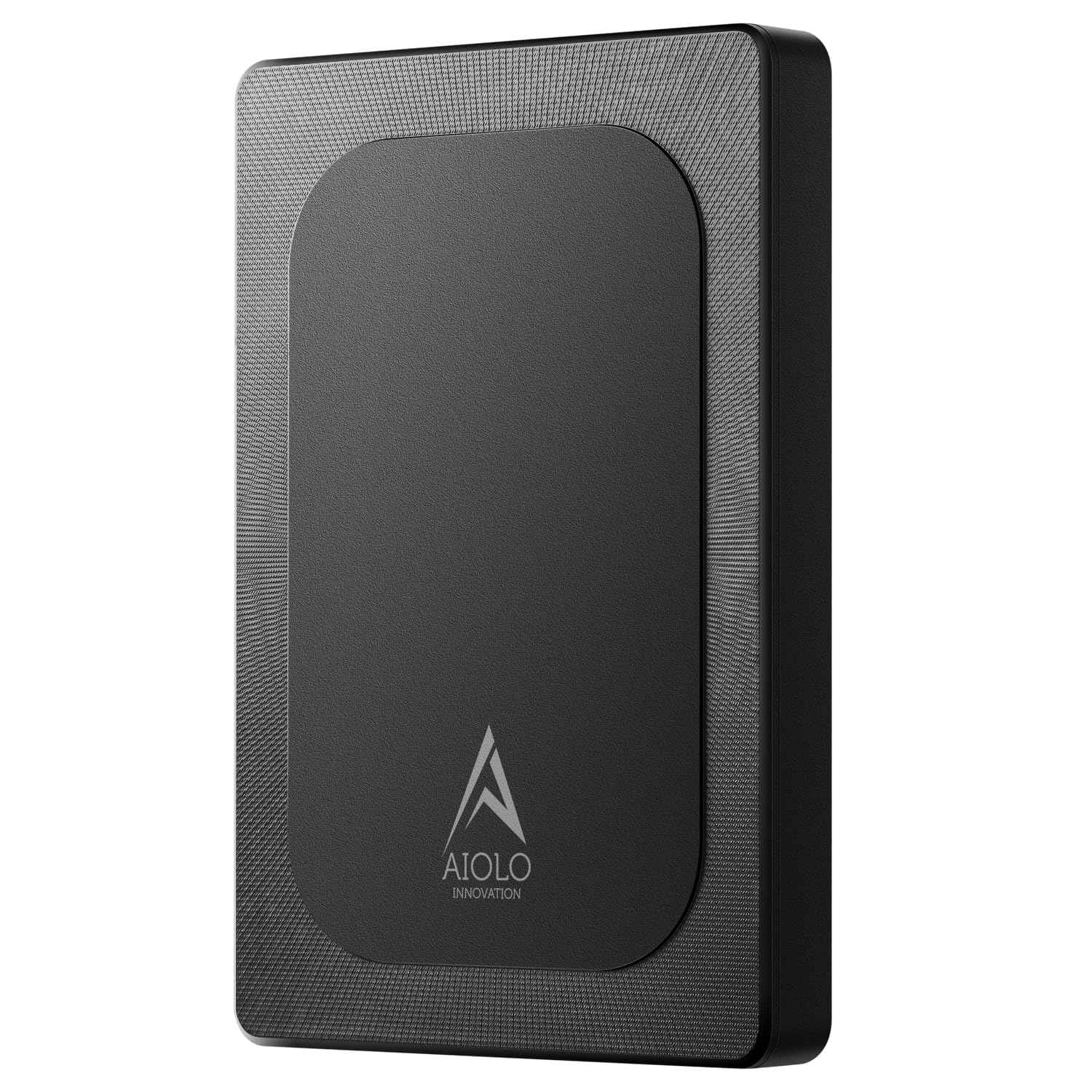 Aiolo Innovation Externe Festplatte 1TB USB 3.0 2.5 Zoll. Rechteckige Form, typisch für 2.5 Zoll Laufwerke. Speichert Daten extern über USB 3.0.