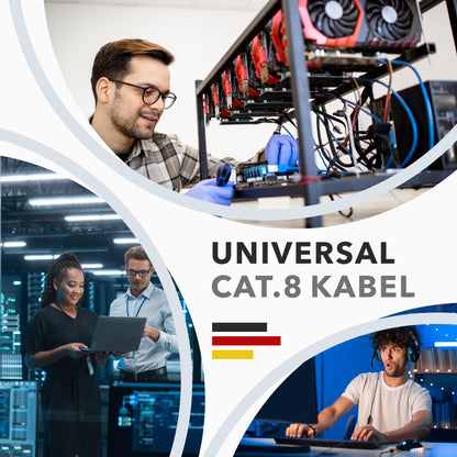 Redstar24 CAT 8 S/FTP Verlegekabel LSZH 50m - 40 Gbit/s