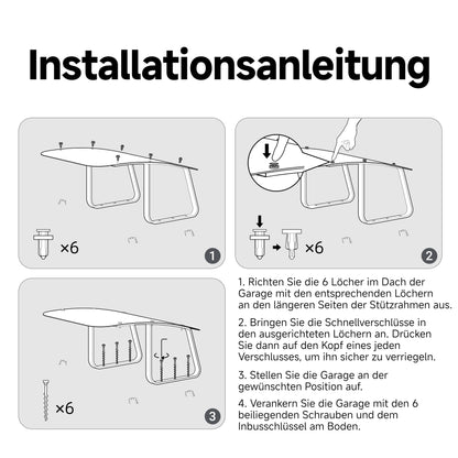 DREAME Roboter Mäher Garage – Wasserdichter Wetterschutz für Mähroboter