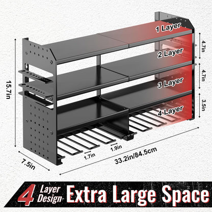 VeyFolzin.st Wandorganizer Schlagbohrschrauber – Metall Schwerlast