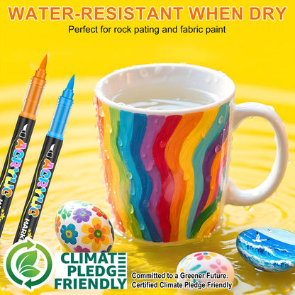 Lyuvie Acrylstifte Set 240 Farben – wasserfeste Acrylmarker