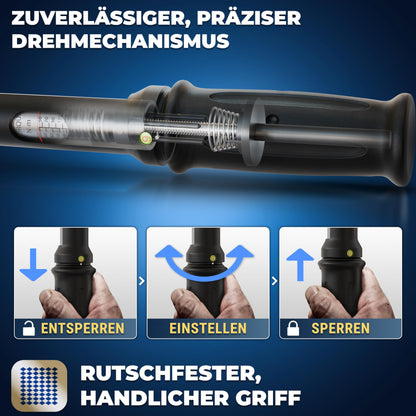 S&R Drehmomentschlüssel Set 40-210 Nm - 1/2 Zoll Antrieb