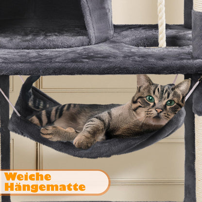 Yaheetech Kratzbaum gross XL 158cm Katzenkratzbaum - Dunkelgrau