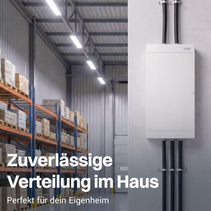 Intratec Sicherungskasten Aufputz 3-reihig IP40, 36 Module, weiss