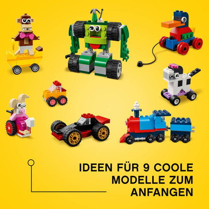 LEGO Classic 11014 Steinebox mit Rädern - Bauset