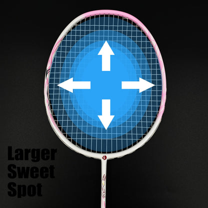 Senston Carbon Badmintonschläger 5U ultraleicht mit Tasche