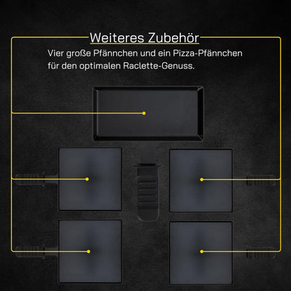 GUTFELS 13-Pfännchen-Raclette RACLETTE 4030 8 Personen