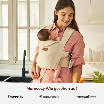 Momcozy Ergonomische Babytrage Neugeborene 3-11 kg - Khaki