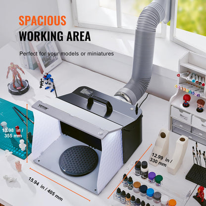 VEVOR Airbrush Spritzkabinen Bausatz - Absauganlage 405x330x355mm