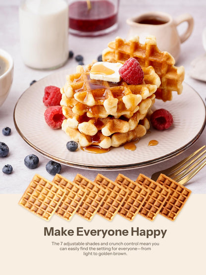 Doppelwaffeleisen Belgische Waffeln – LCD Display 1600W