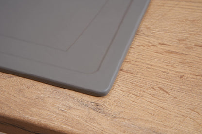 Respekta Boston Mineralitespüle – Betongrau 1 Becken 86x50 cm