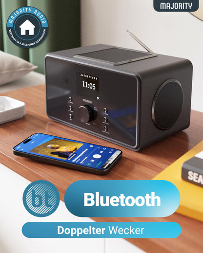 MAJORITY Bard Internetradio DAB+ WLAN Bluetooth 2.1 Subwoofer