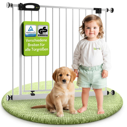 BOMI Merle Kindertreppengitter – XXL, 93-101 cm, Weiss