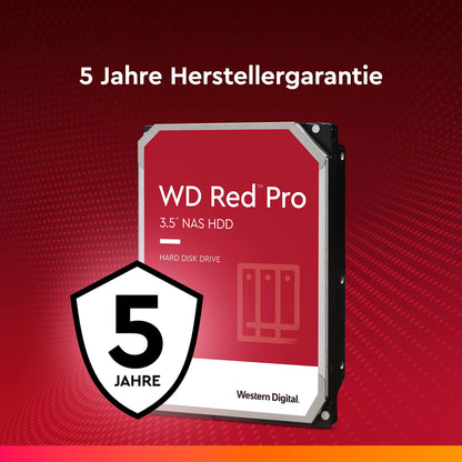 WD Red Pro 18TB 3.5 Zoll NAS Interne Festplatte 7200 RPM