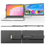 KEFEYA Dual-14 Laptop Bildschirmerweiterung 14 Zoll FHD IPS, Zweitbildschirm mit Hakenhalterung am Laptop