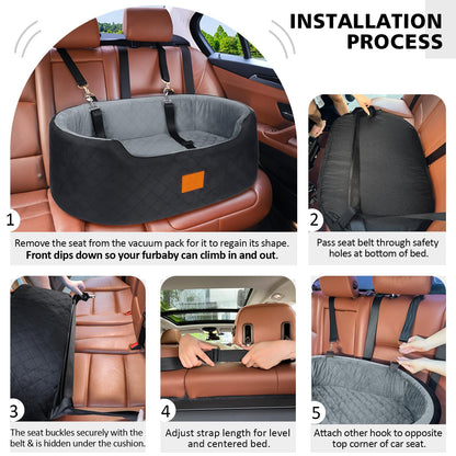 Tierfreund Hunde Autositz bis 25 kg – für Rückbank