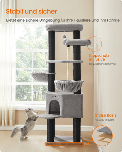 Feandrea XXL Grosskatzen Kratzbaum PCT008G02 – Taubengrau