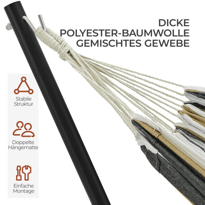 Yaheetech Hängematte mit Gestell für 2-3 Personen, bis 205 kg
