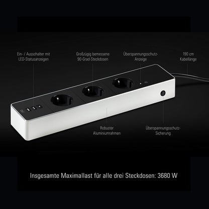 Eve Energy Strip Smarte Dreifach-Steckdosenleiste - HomeKit