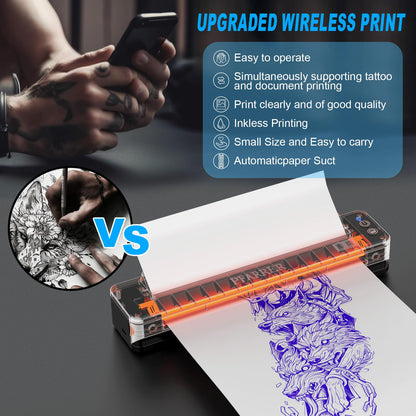 PFARRER T106P Wireless Tattoo-Drucker, Thermo-Transfermaschine