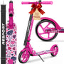 RE:SPORT Cityroller für Kinder und Erwachsene, klappbar, bis 100 kg – Tretroller mit Aluminiumrahmen und 200-mm-PU-Rollen