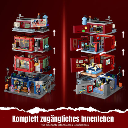 Lumibricks Boxclub Strassenfusion Klemmbausteine mit Licht, 3036 Teile