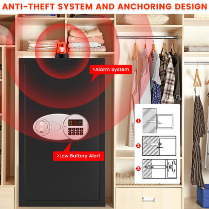 Feuerfester Digital Tresor 85L – Elektronischer Möbeltresor Safe