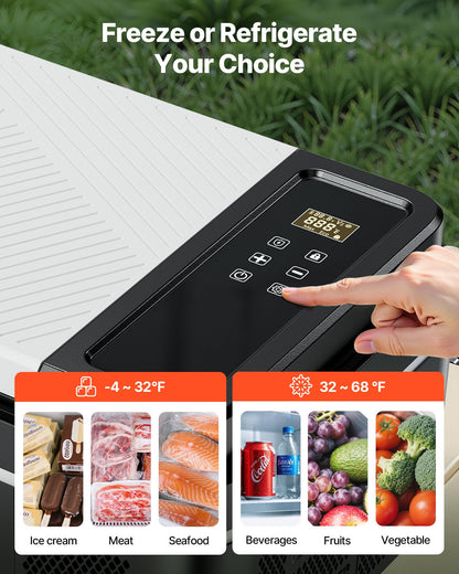 VEVOR Kompressor Kühlbox EB18-C, 20 L, 12/24 V, App-Steuerung