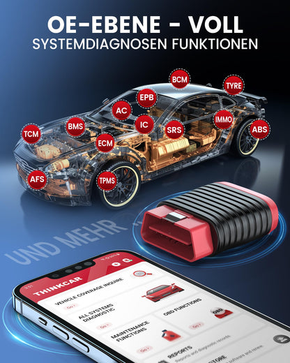 thinkcar BD6 OBD2 Diagnosegerät - Alle Systeme + 5 Services