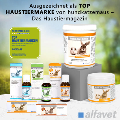 Alfavet RodiCare URO Ergänzungsfuttermittel für Kaninchen, 3 x 20 ml