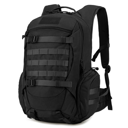 Mardingtop Taktischer Rucksack 35L Trekkingrucksack Outdoor, schwarz, mit MOLLE-System und Kompressionsbändern