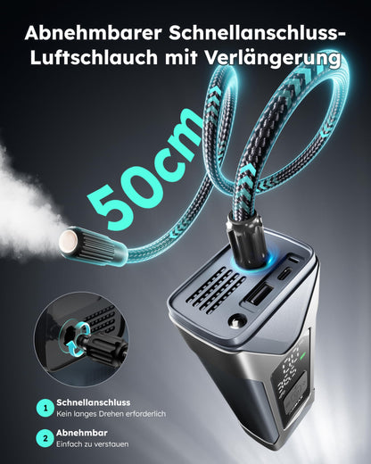 ASMAX T10 Elektrische Luftpumpe 160 PSI mit 7500mAh Akku