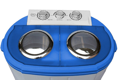 Steinborg Reisewaschmaschine 3KG mit Schleuder 2 Kammern - Grau/Weiss