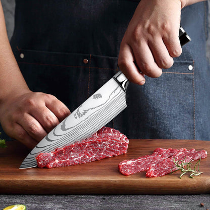 Gustrug Messerset 5-tlg. Profi Küchenmesser Set – Edelstahl