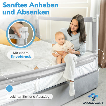 EVOLUCENT Bettgitter Rausfallschutz 180cm - 1 Seitenteil