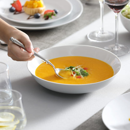 MALACASA Amelia Geschirrset 12 Personen Porzellan - Weiss