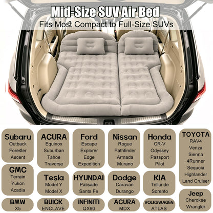 Icelus Auto Luftmatratze SUV 175 x 130 x 15 cm mit Luftpumpe