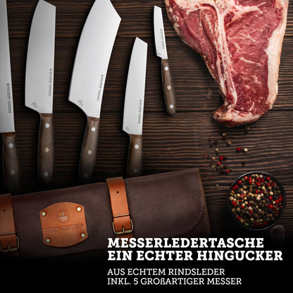 FELIX SOLINGEN MIU Messerledertasche – mit 5 Messern